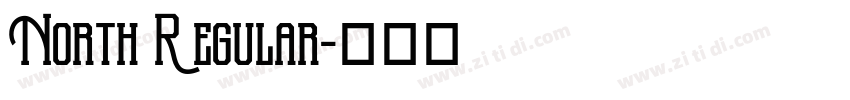 North Regular字体转换 North Regular字体转换